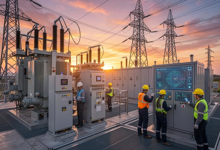 Electrical transmission and substation infrastructure